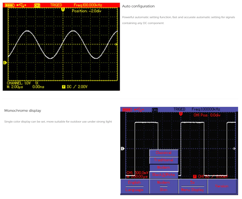 UTD1025DL Handheld Oscilloscope - Image 5