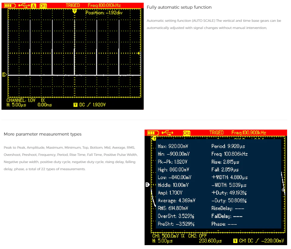 UTD1025DL Handheld Oscilloscope - Image 6
